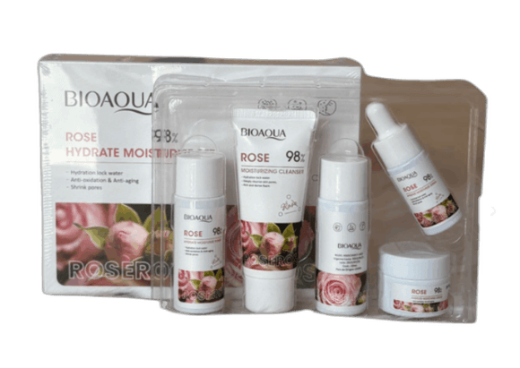 Kit Mini Cuidado Facial Viajero Rosas